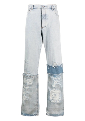 Heron Preston multi-panel denim jeans - Blue