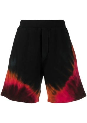 DSQUARED2 tie-dye track shorts - Black