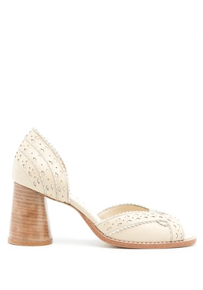 Sarah Chofakian Secret Garden pumps - Neutrals