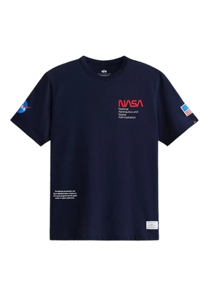 Alpha Industries nasa-logo crew-neck T-shirt - Blue