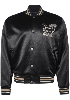 AMIRI logo-embroidered track jacket - Black