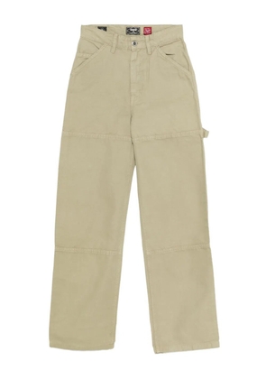 Superdry logo-patch trousers - Green