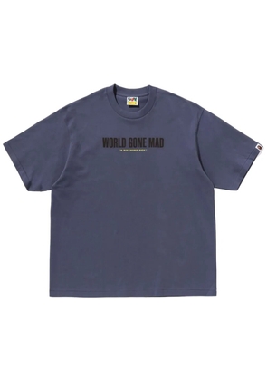A BATHING APE® logo-print T-shirt - Grey