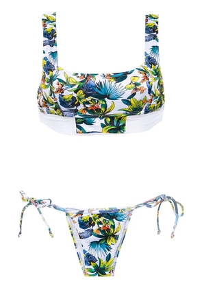 Amir Slama printed bikini set - White