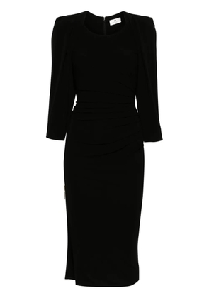Elisabetta Franchi side-zip jersey midi dress - Black
