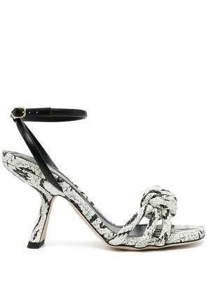 Nicholas Kirkwood Lexi 75mm knotted high-heel sandals - White