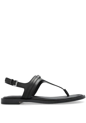 Michael Michael Kors logo-plaque sandals - Black