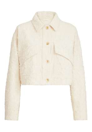 Brunello Cucinelli fuzzy-texture jacket - Neutrals