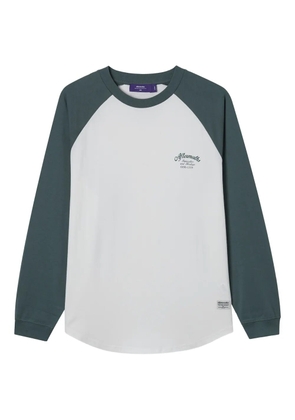 aftermaths raglan-sleeve long-sleeve T-shirt - White