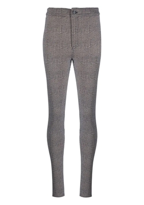 Saint Laurent check-patterned skinny trousers - Black