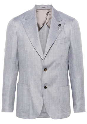 Lardini brooch-detail blazer - Grey