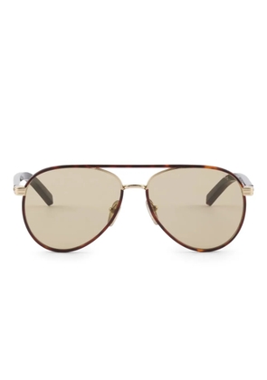 Prada Eyewear aviator-frame sunglasses - Brown