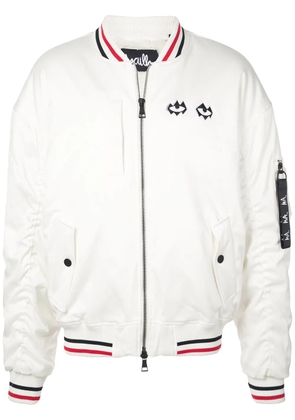 Haculla embroidered bomber jacket - White