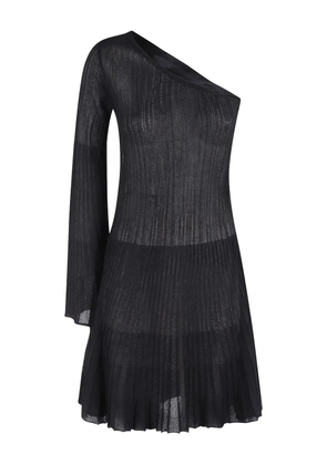 Federica Tosi asymmetric pleated dress - Black