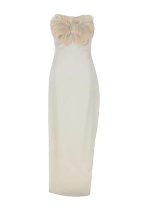 Isabel Sanchis Katsuhiro satin dress - White