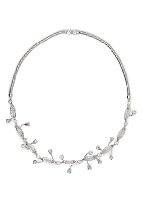 Lanvin crystal-embellished necklace - Silver