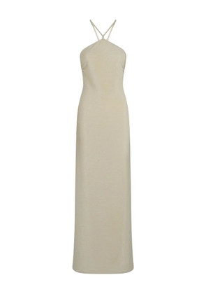 Karl Lagerfeld halterneck beach dress - Neutrals
