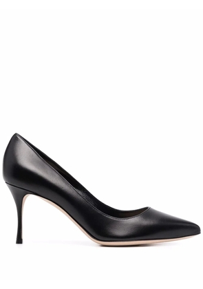 Sergio Rossi Godiva 75mm polished-finish pumps - Black
