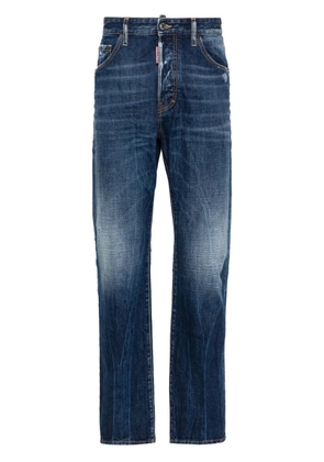 DSQUARED2 642 mid-rise straight-leg jeans - Blue