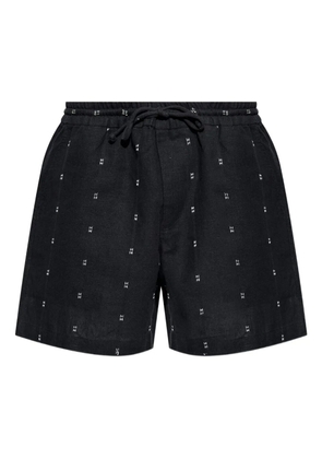 rag & bone embroidered shorts - Black