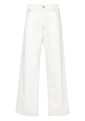 Jacquemus Le de Nîmes Large mid-rise loose-fit jeans - White
