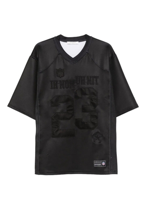 Ih Nom Uh Nit number-patch T-Shirt - Black