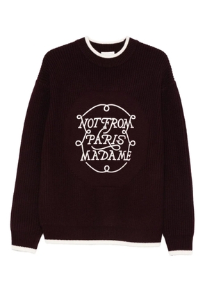 Drôle De Monsieur embroidered sweater