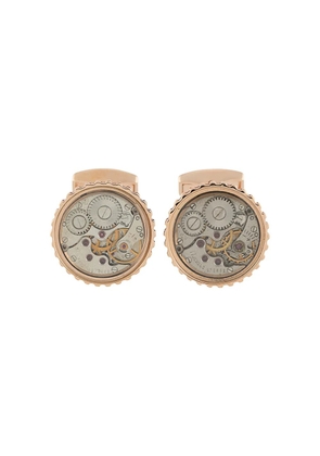 Tateossian Skeleton mechanical cufflinks - Gold