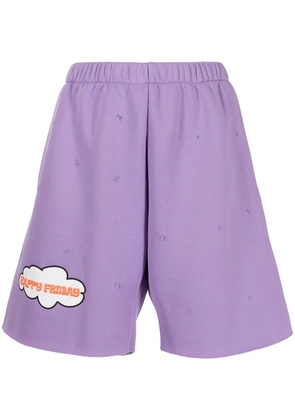 Natasha Zinko cloud print shorts - Purple