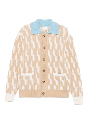 Drôle De Monsieur Family 3.0 cable-knit cardigan - Neutrals