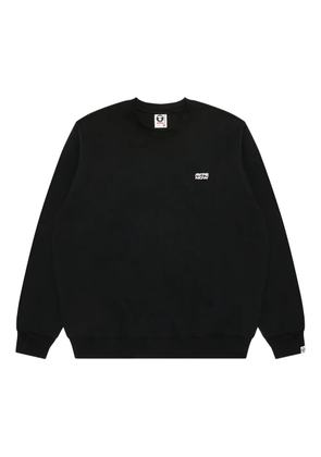 AAPE BY *A BATHING APE® embroidered-logo sweatshirt - Black