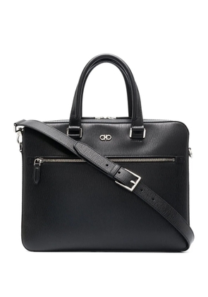 Ferragamo Gancini revival briefcase - Black