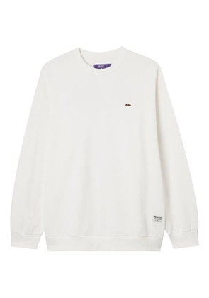 aftermaths embroidered-triangle sweatshirt - White