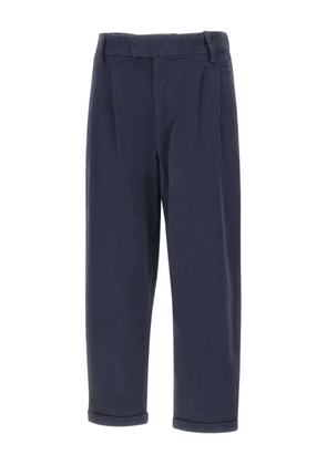 Sun68 pleated cuffed trousers - Blue