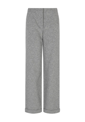 Emporio Armani herringbone trousers - Grey