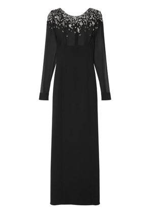 Versace crystal-embellished maxi dress - Black