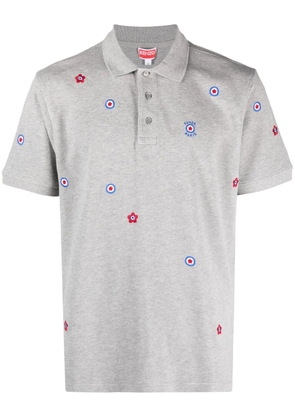 Kenzo Target embroidered cotton shirt - Grey