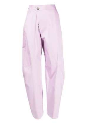 JW Anderson Twisted workwear trousers - Purple