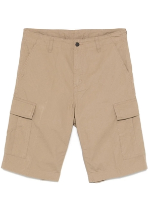 Carhartt WIP logo-patch cargo shorts - Brown