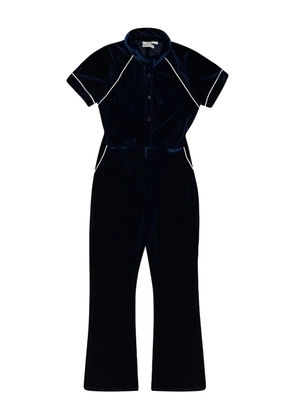 RHUDE Rocco velvet jumpsuit - Purple