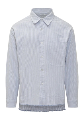 AMISH raw-edge shirt - White