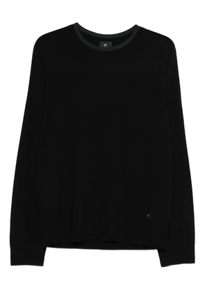 PS Paul Smith logo-embroidered sweater - Black