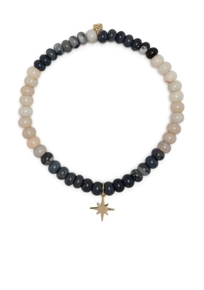 Sydney Evan 14kt yellow gold opal beaded bracelet - White