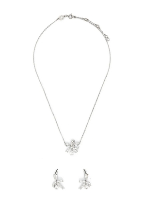 Swarovski Volta bow two-piece set - Silver