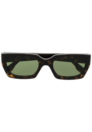 Retrosuperfuture tortoiseshell-effect rectangular-frame sunglasses - Brown