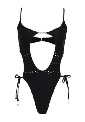 Amir Slama openwork swimsuit - Black