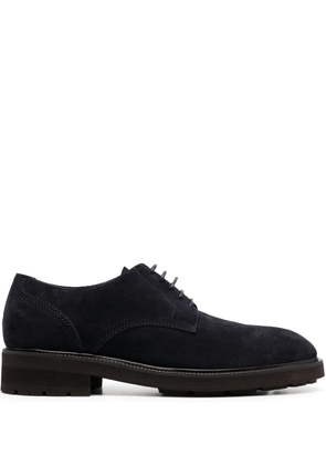 Zegna suede lace-up derby shoes - Blue
