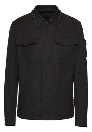 Valentino Garavani studded two-pocket shirt - Black