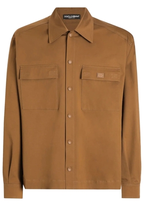 Dolce & Gabbana long-sleeved shirt - Brown