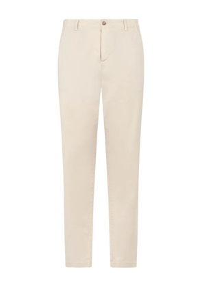Boglioli garment-dyed trousers - White